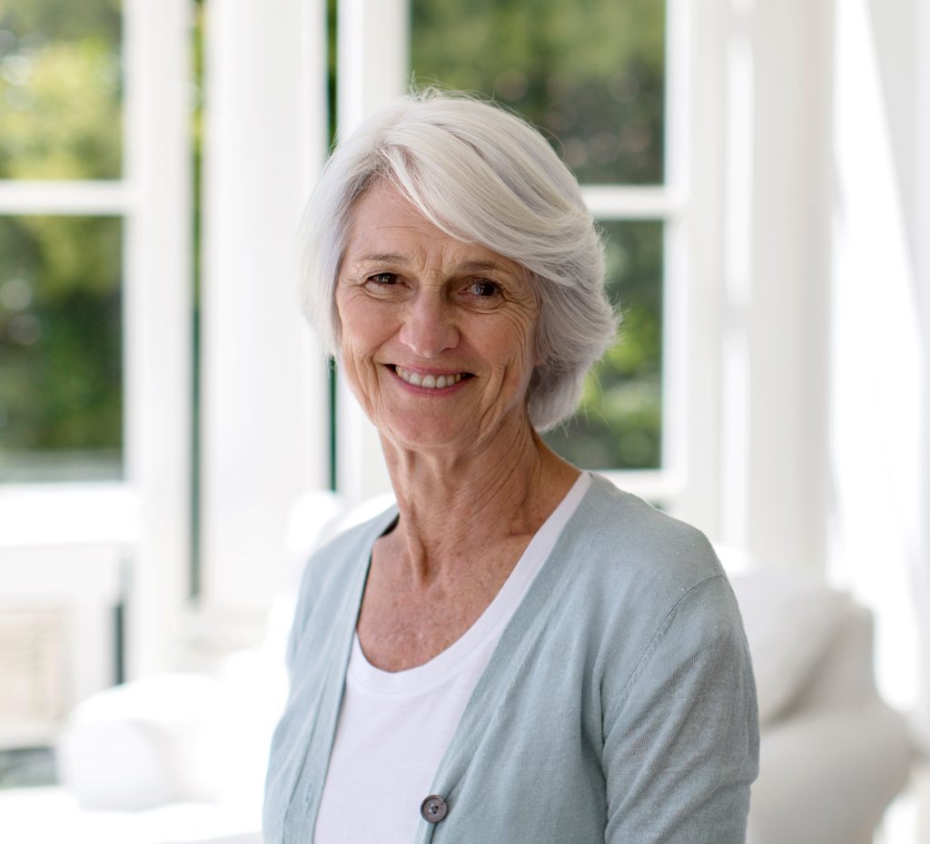 confident senior woman